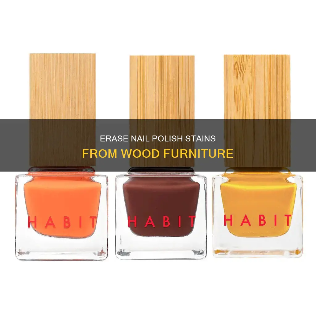 how to remove nail polish stains from wood furniture