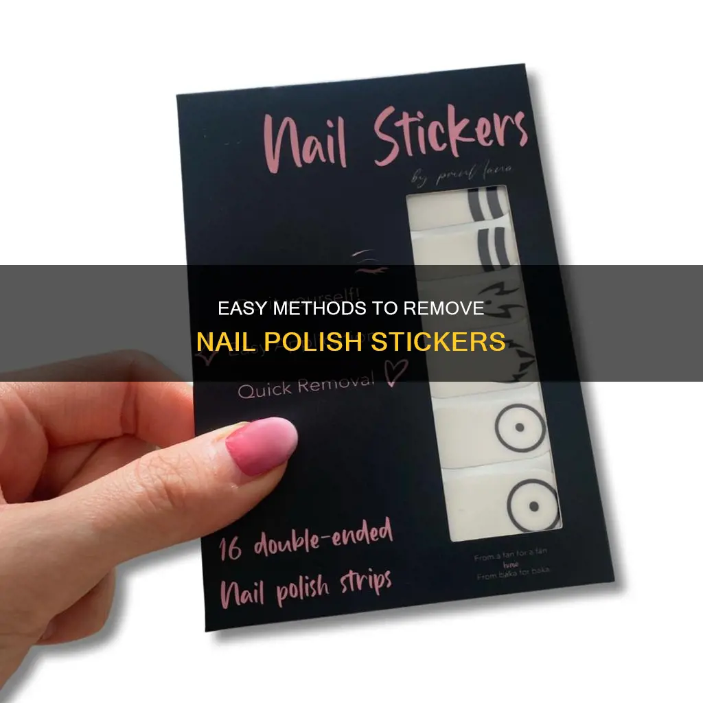 how to remove nail polish stickers