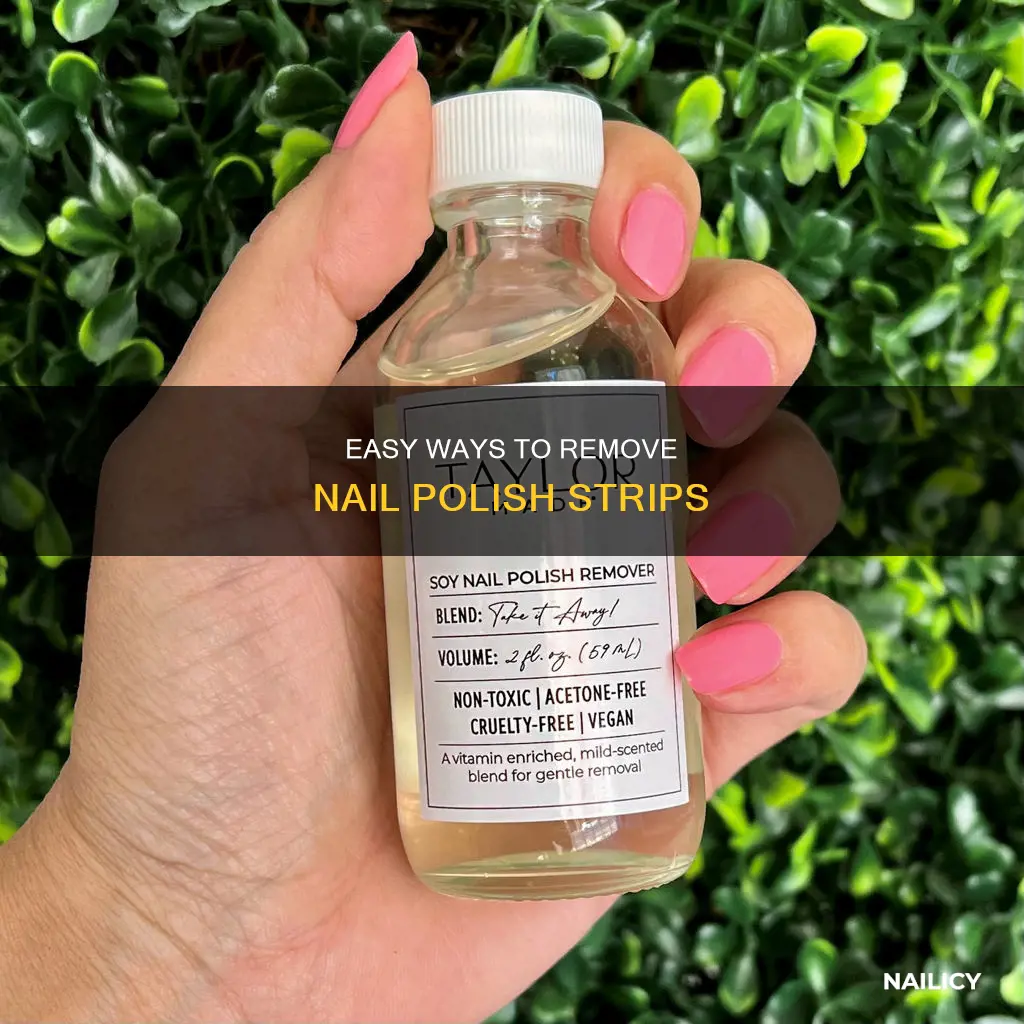 how to remove nail polish strips