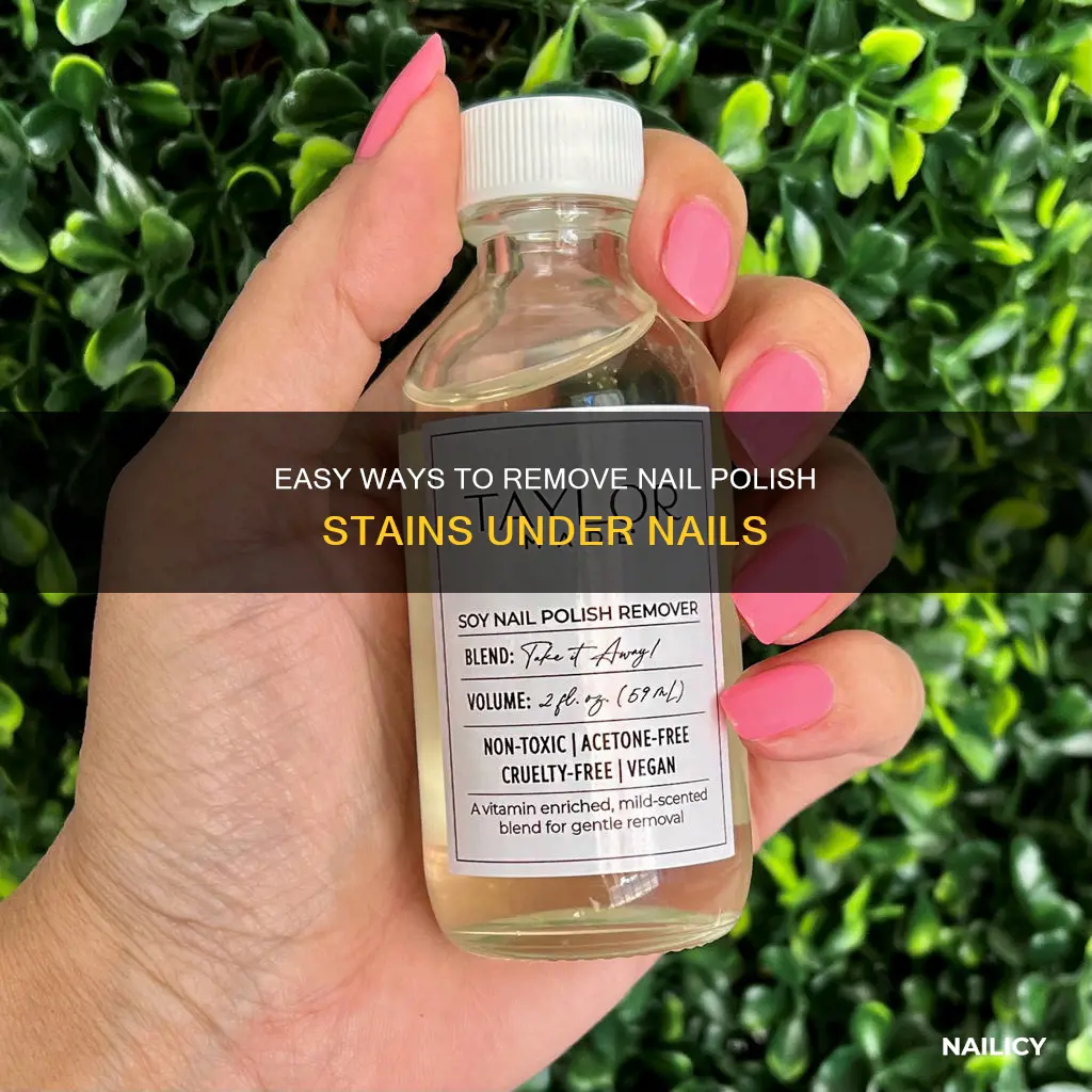how to remove nail polish under nails