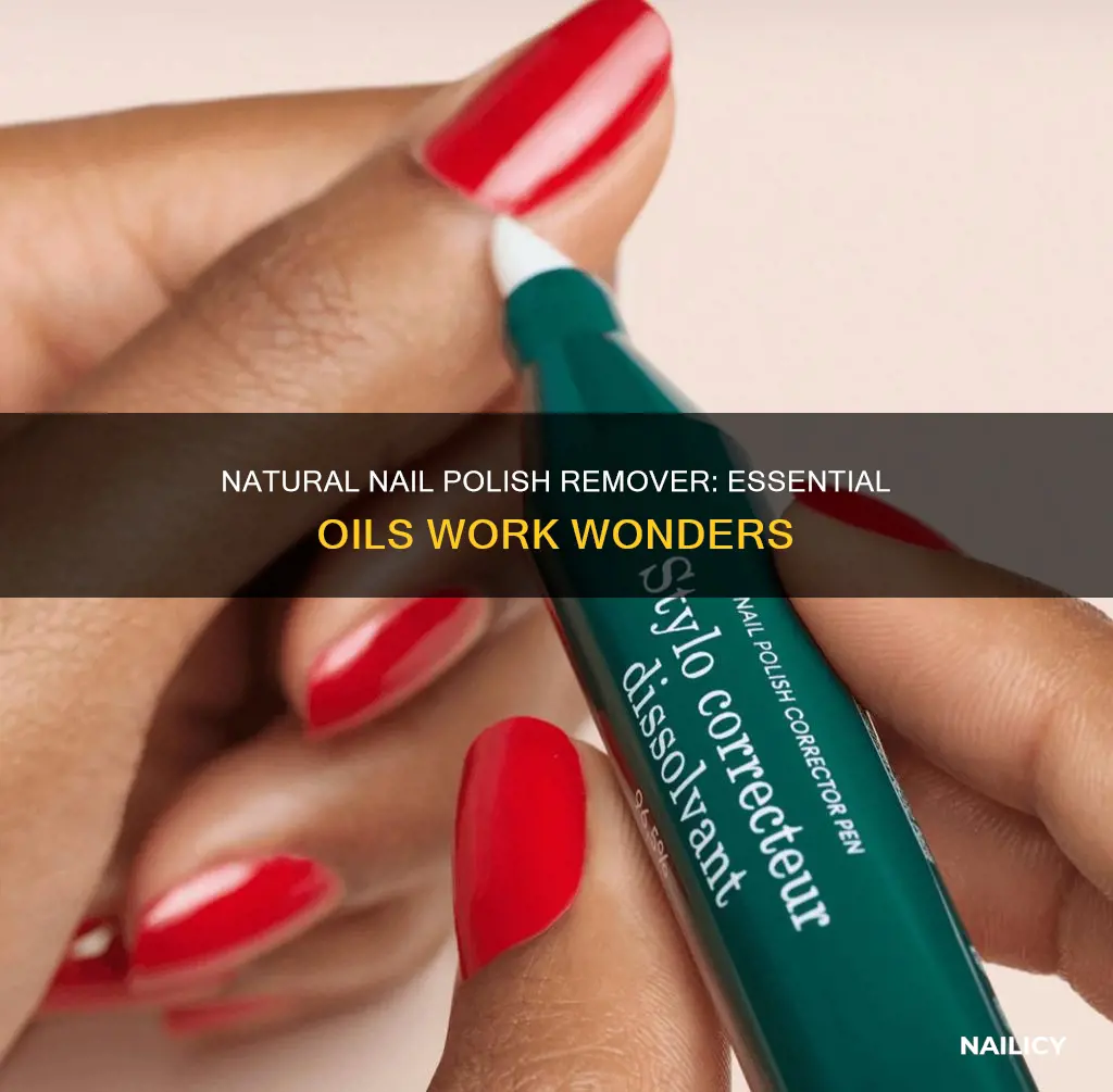 how to remove nail polish with essential oils