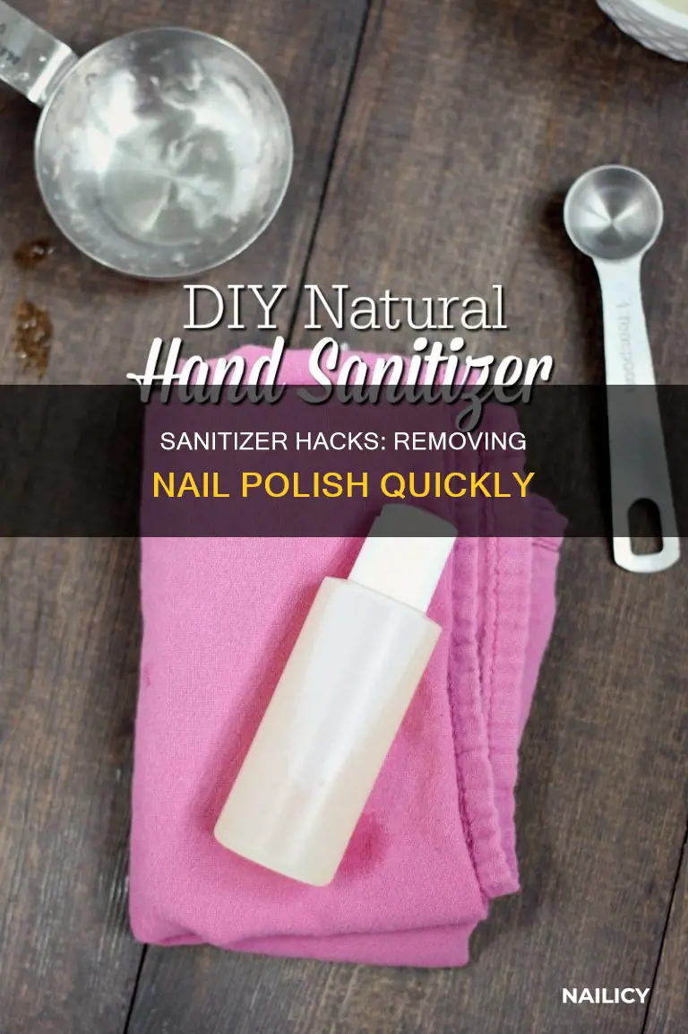 how to remove nail polish with hand sanitizer