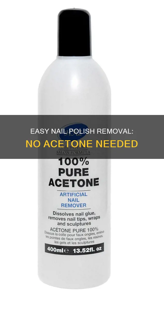 how to remove nail polish without acatone