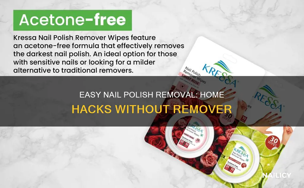 how to remove nail polish without remover at home