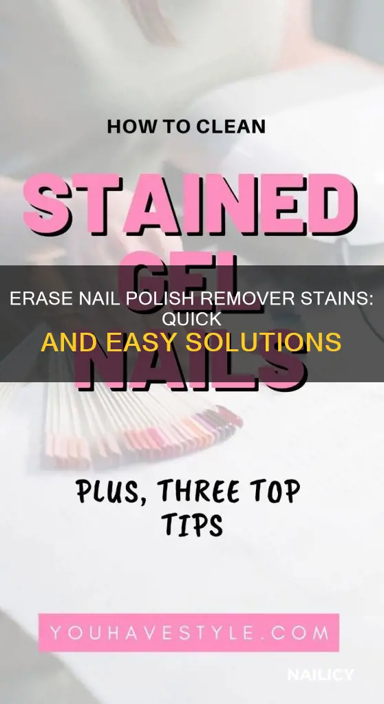 how to remove nail polisher remover stains