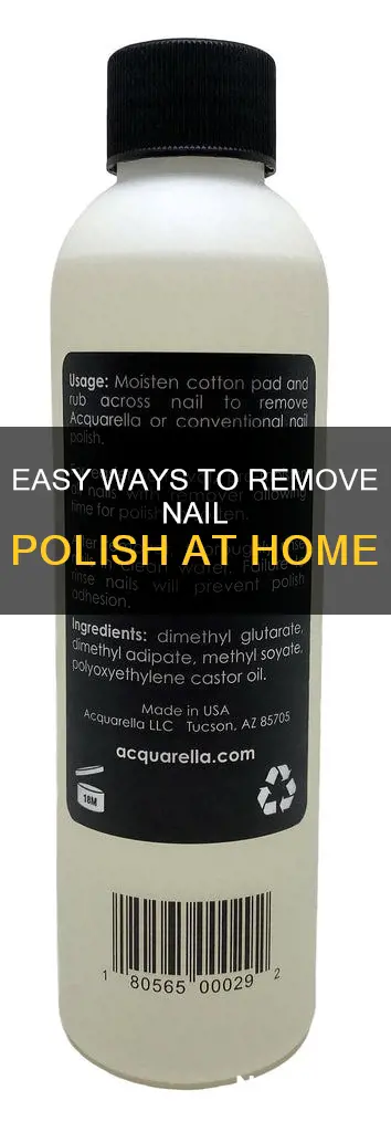 how to remove nail pollish