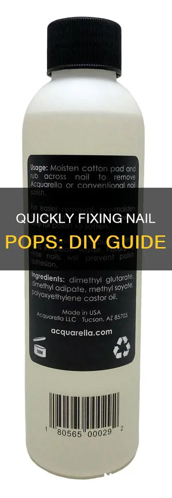 how to remove nail pops