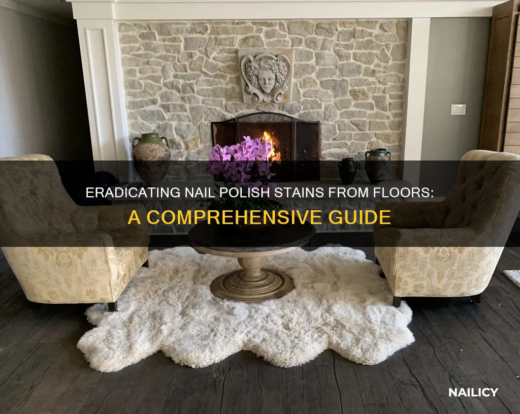 how to remove nail posih stain from floor