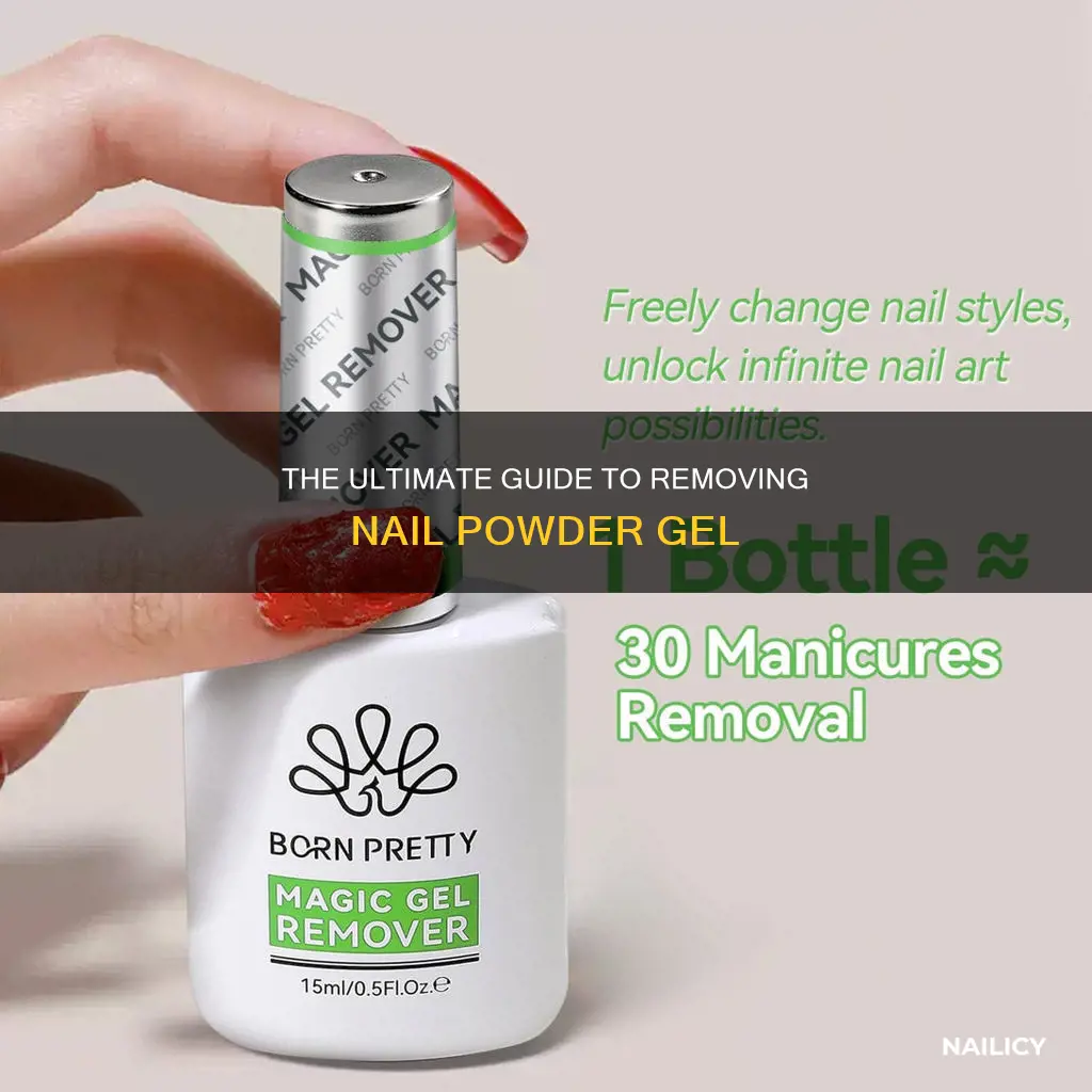 how to remove nail powder gel