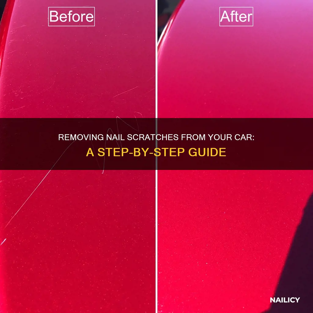 how to remove nail scratches from car