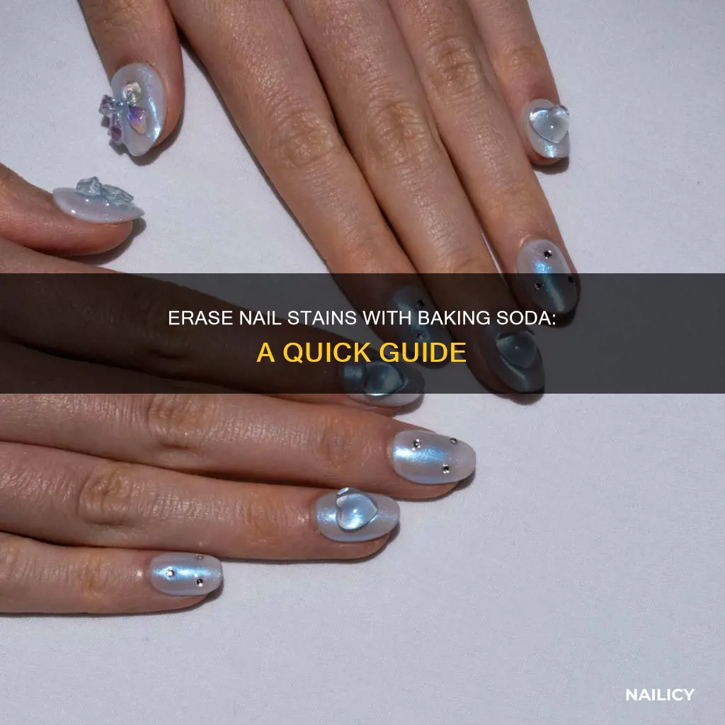 how to remove nail stains with baking soda