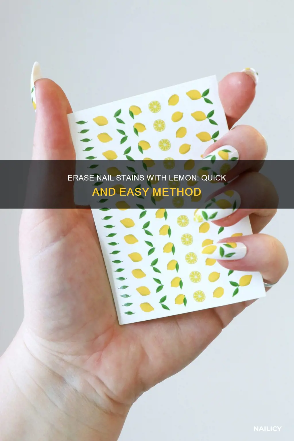 how to remove nail stains with lemon