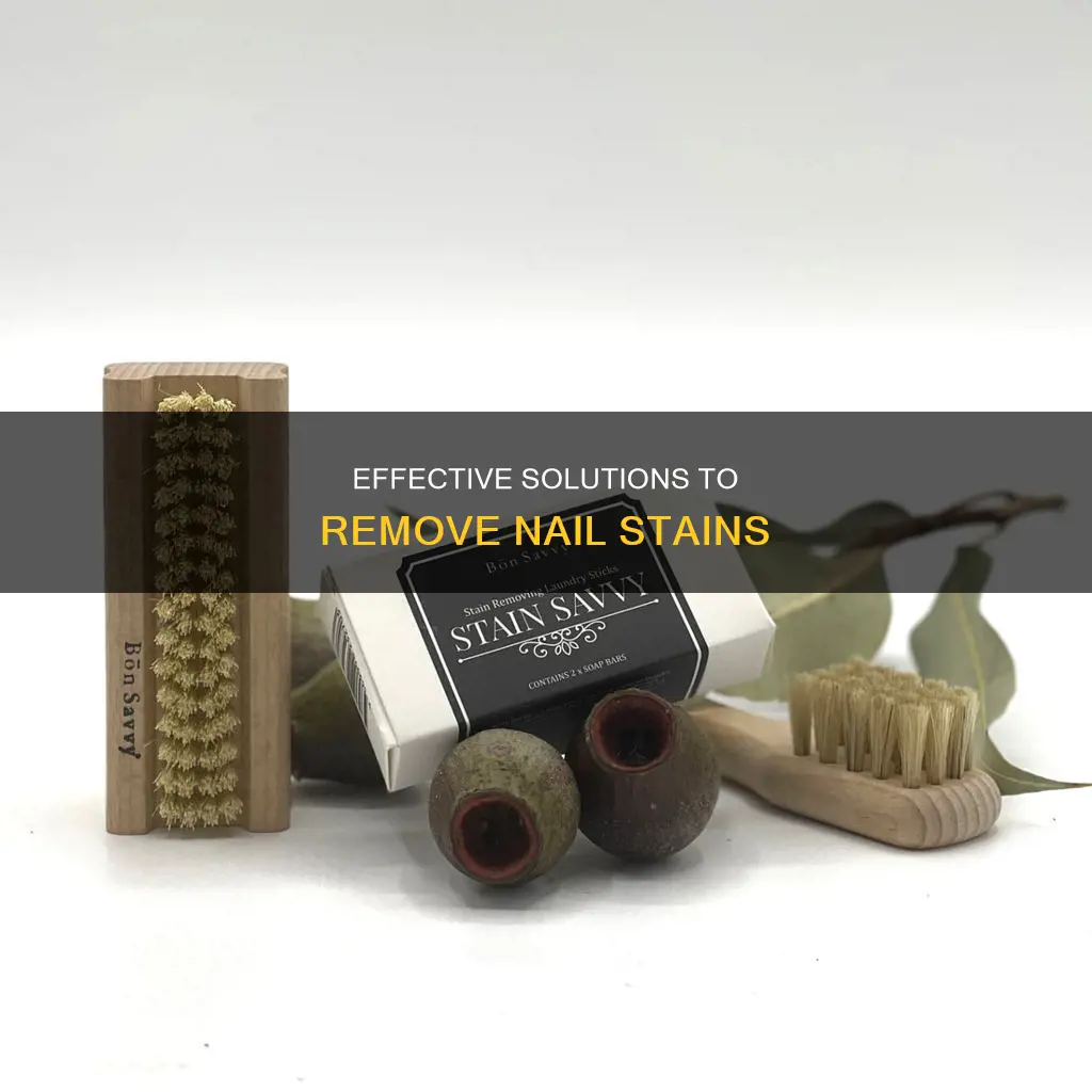how to remove nail stains