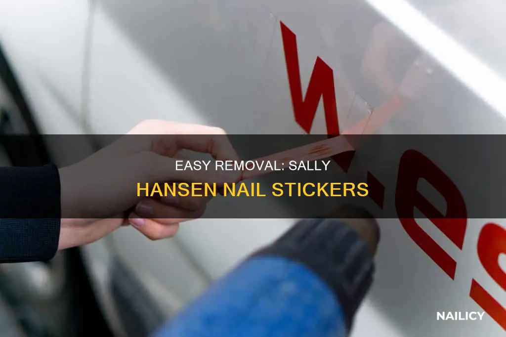 how to remove nail stickers sally hansen
