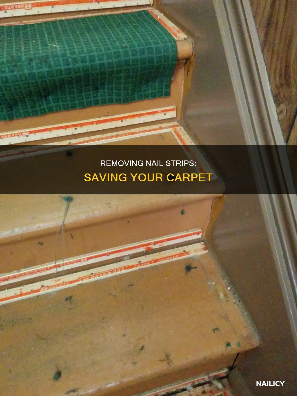 how to remove nail strip from carpet
