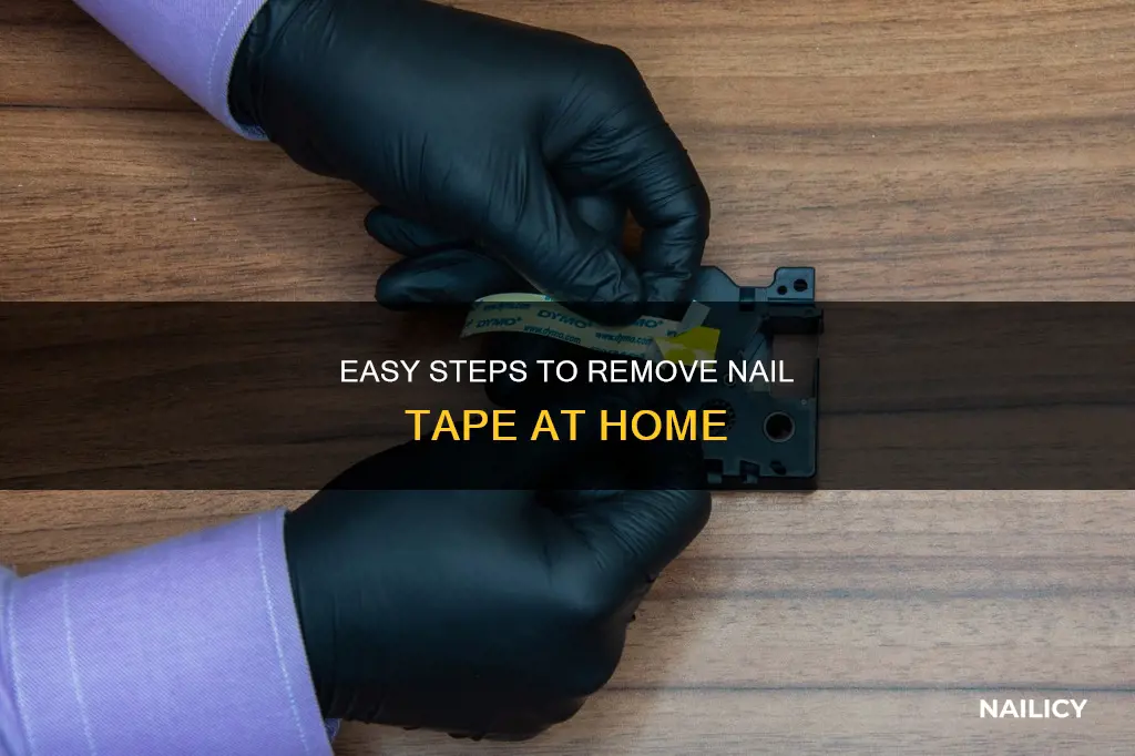 how to remove nail tape