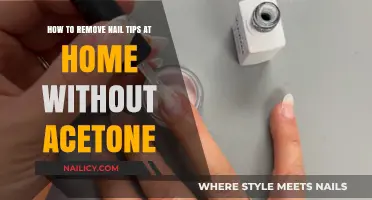 Removing Nail Tips: Acetone-Free Home Method