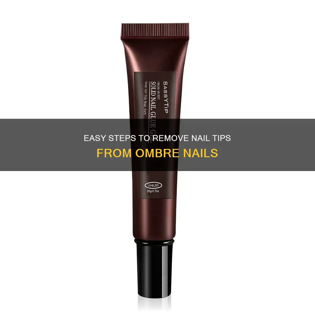how to remove nail tips ombre nails