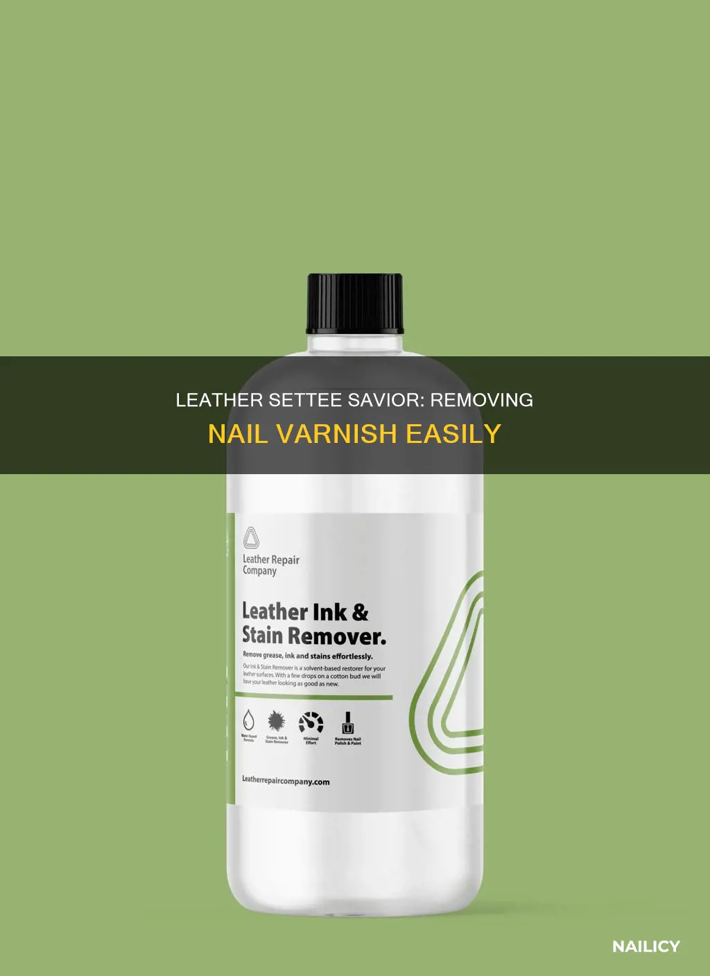 how to remove nail varnish from leather settee
