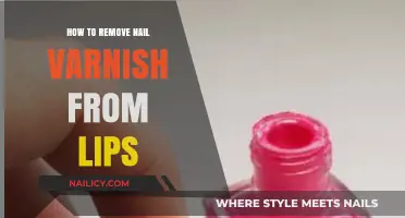 Lipstick Mishap: Removing Nail Varnish from Lips
