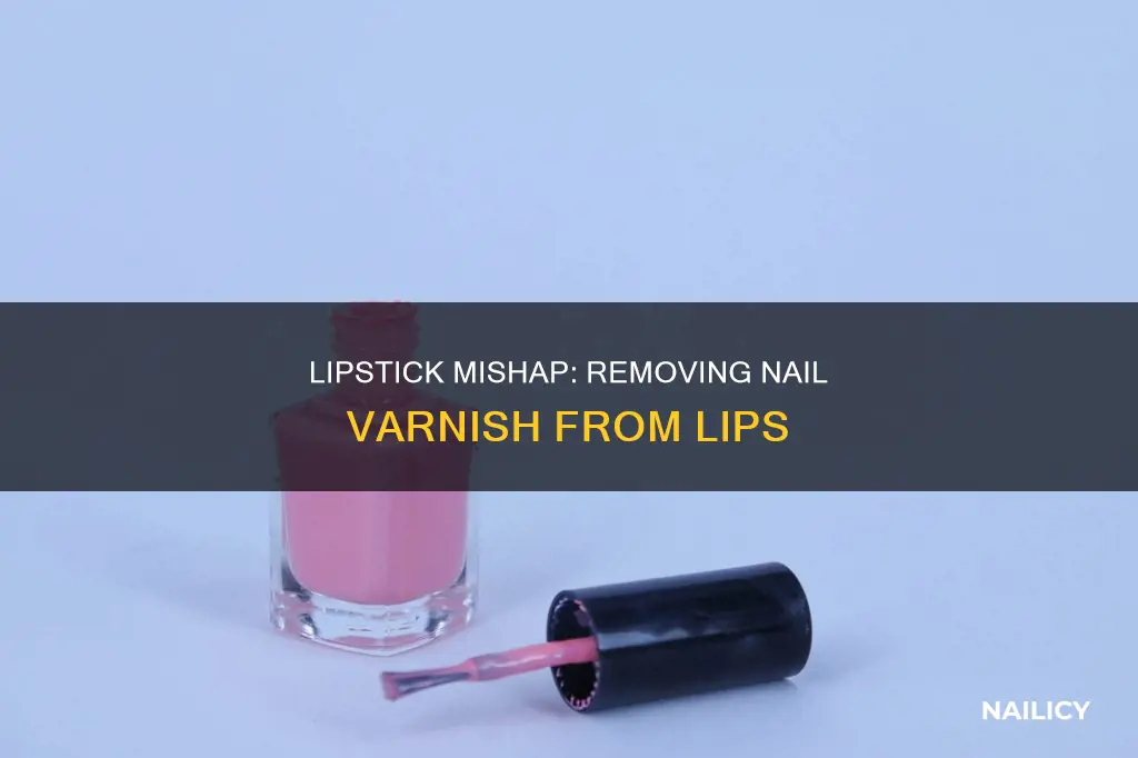 how to remove nail varnish from lips
