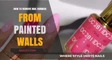 Removing Nail Varnish Stains from Painted Walls