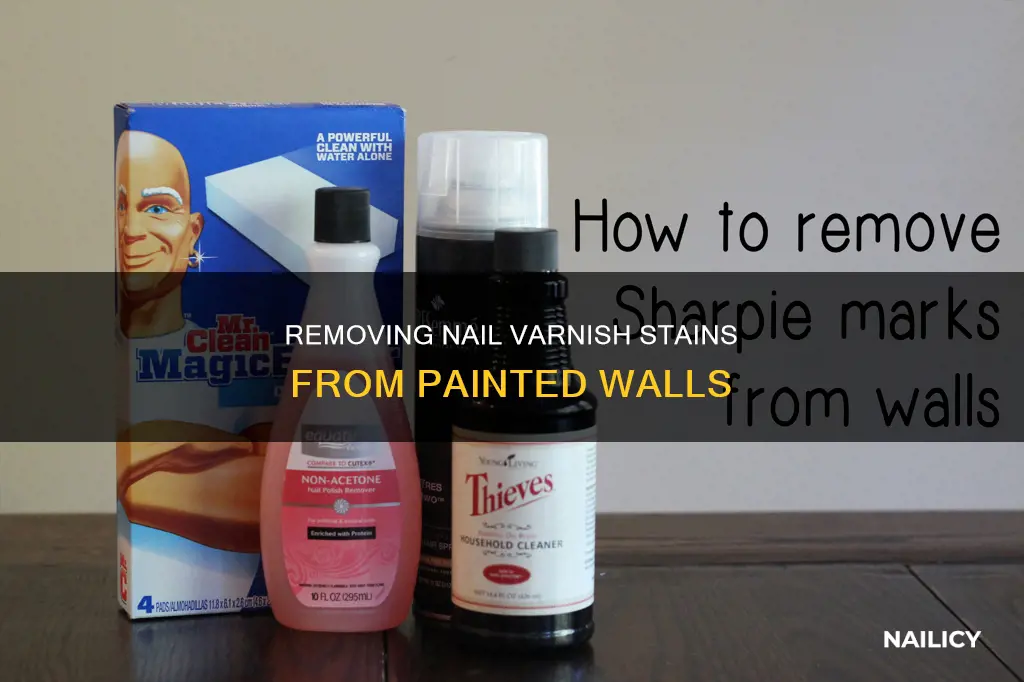 how to remove nail varnish from painted walls
