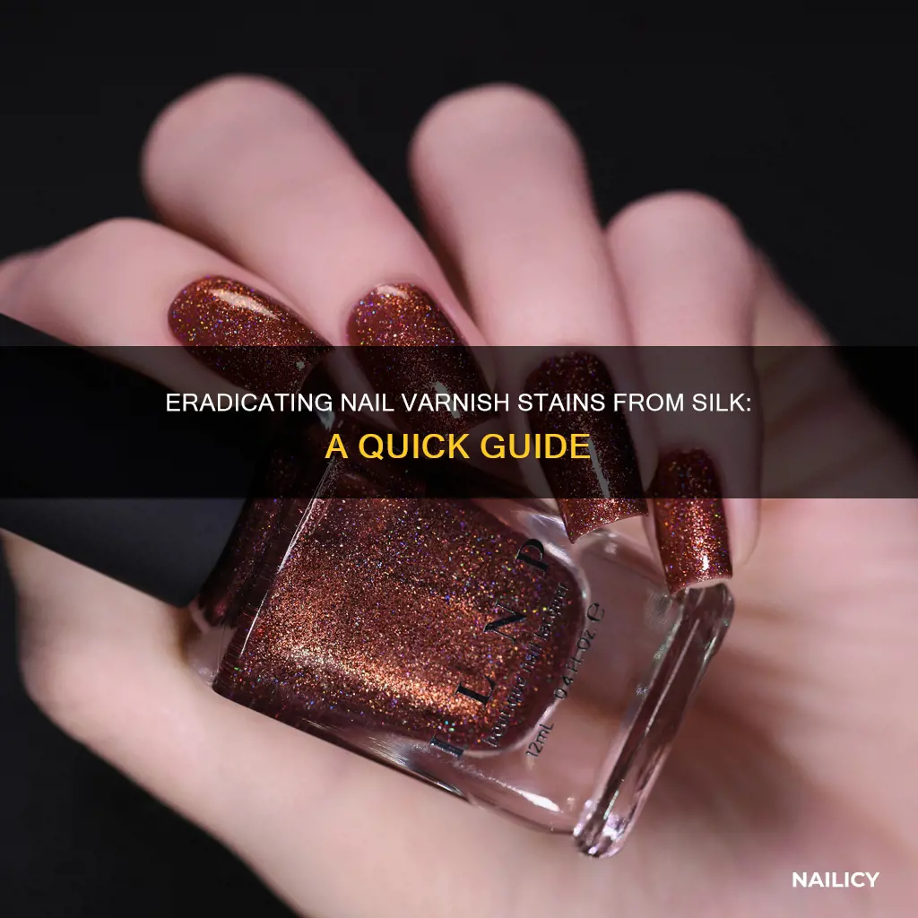 how to remove nail varnish from silk