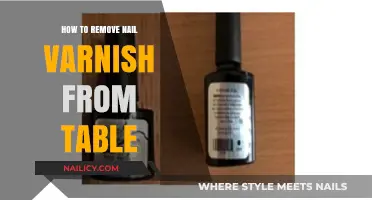 Quickly Remove Nail Varnish from Your Table