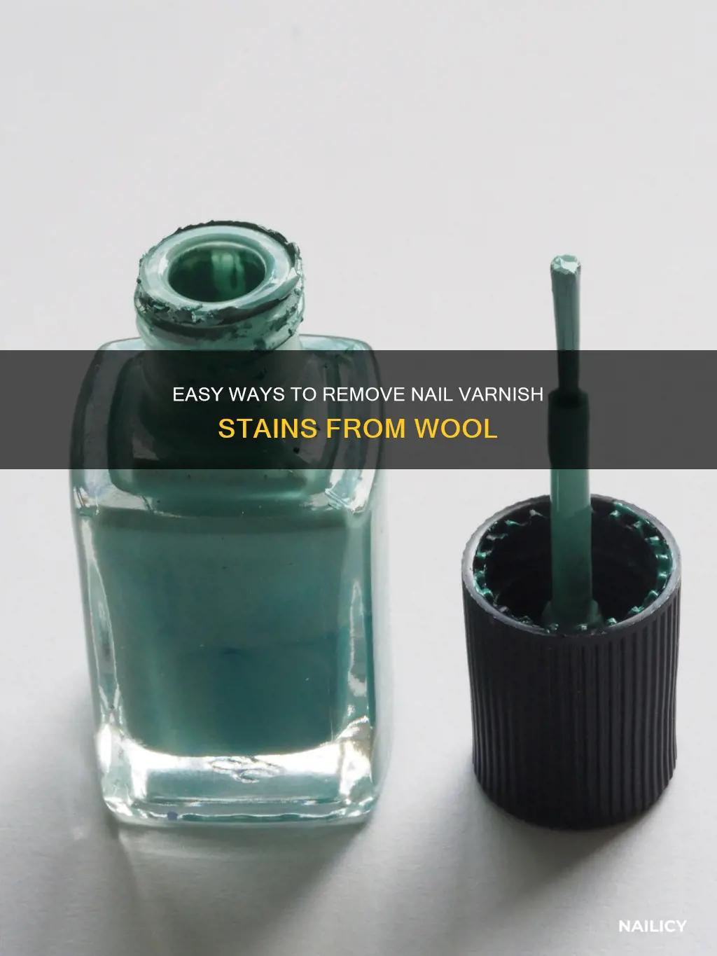 how to remove nail varnish from wool