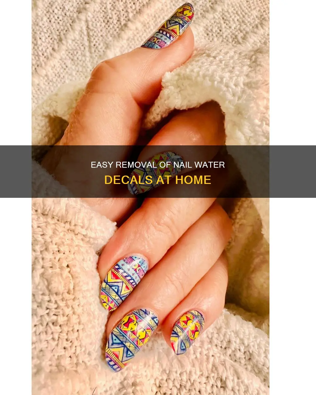 how to remove nail water decals