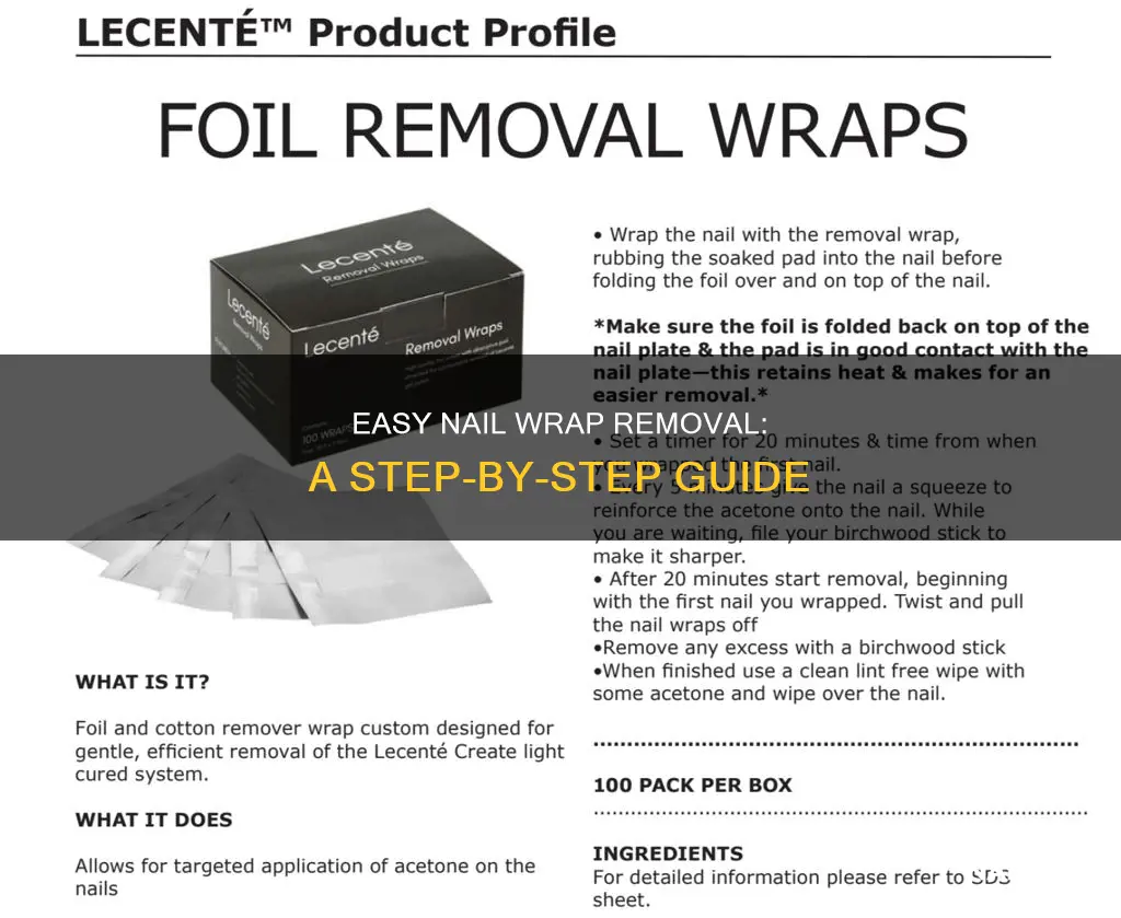 how to remove nail wraps at home