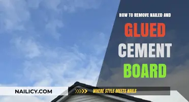 Efficiently Removing Nailed and Glued Cement Board