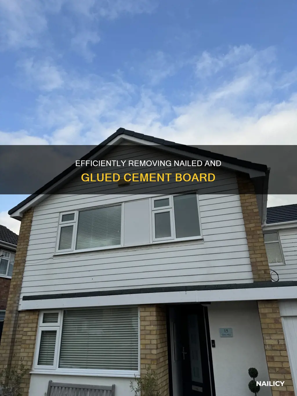how to remove nailed and glued cement board