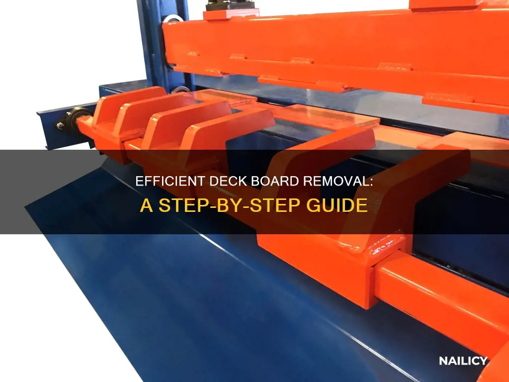 how to remove nailed deck boards