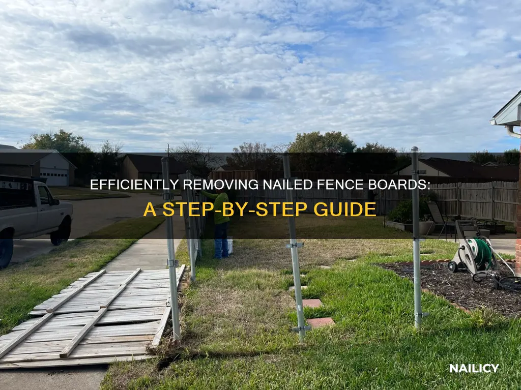 how to remove nailed fence boards