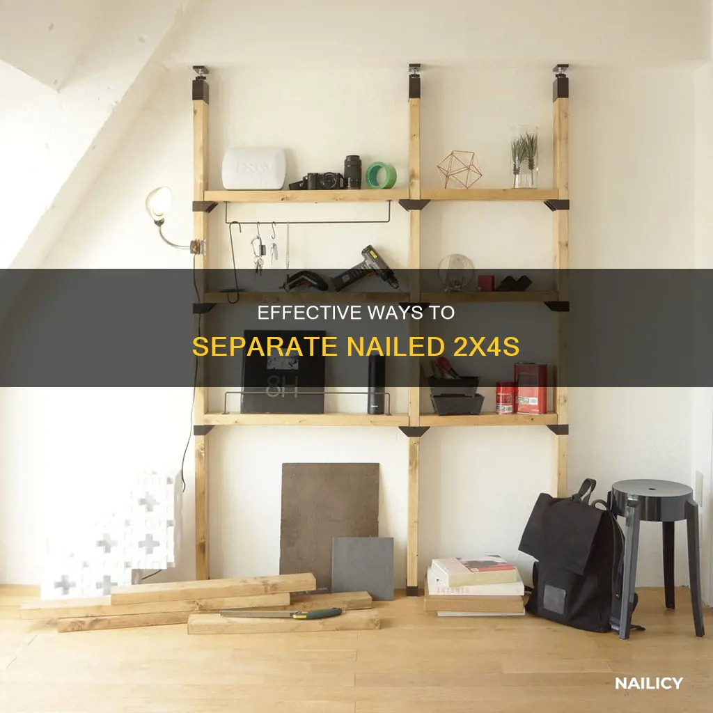 how to remove nailed together 2x4s