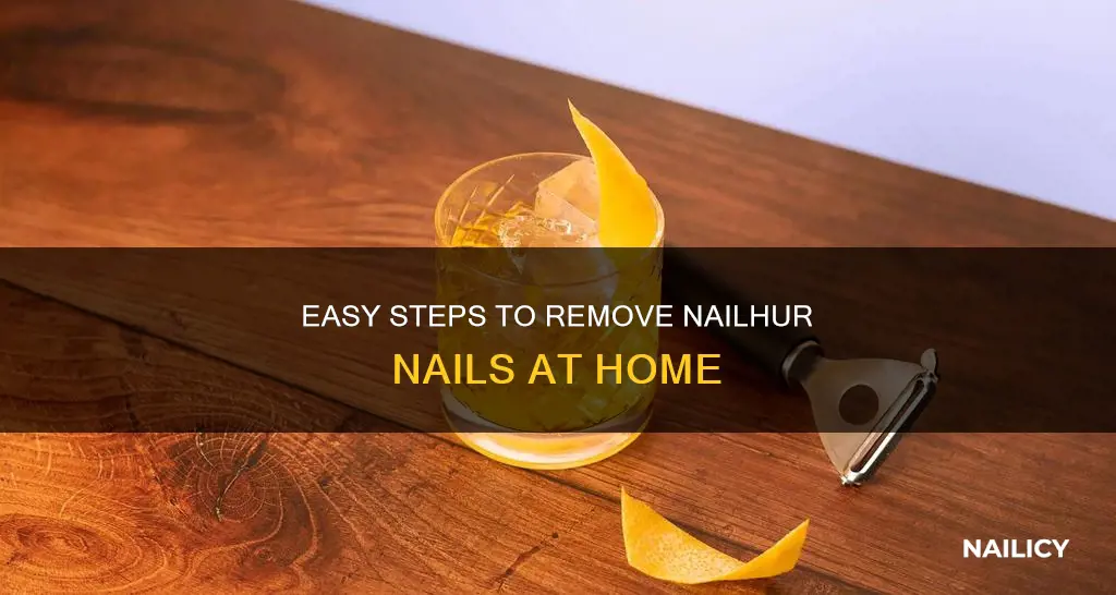how to remove nailhur nails