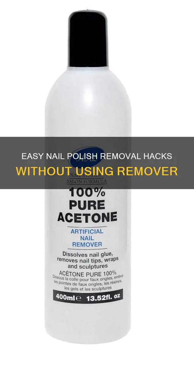 how to remove nailpolish without nail polish remover