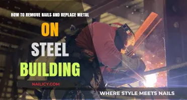Efficiently Removing Nails and Replacing Metal on Steel Buildings