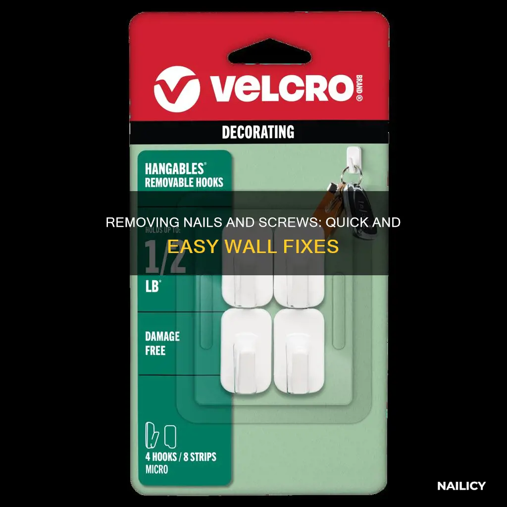 how to remove nails and screws from wall