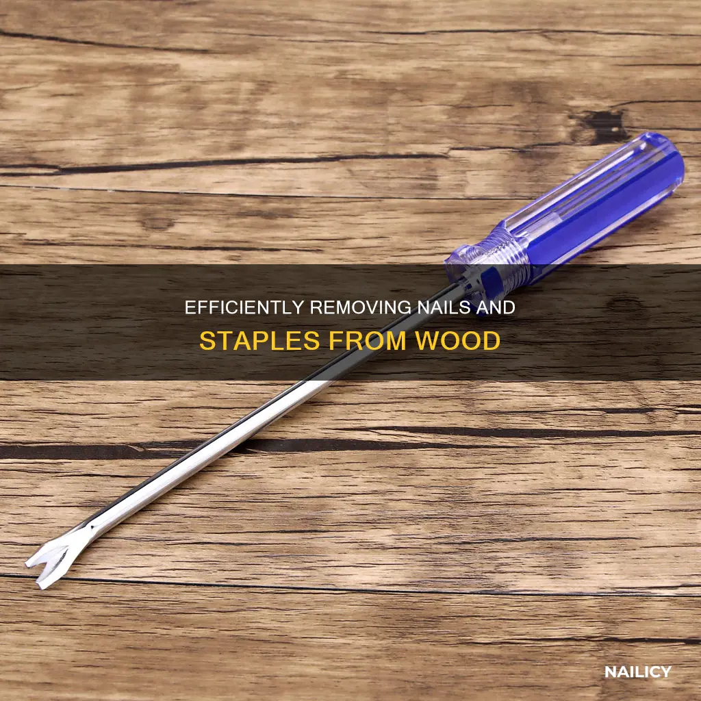 how to remove nails and staples from wood