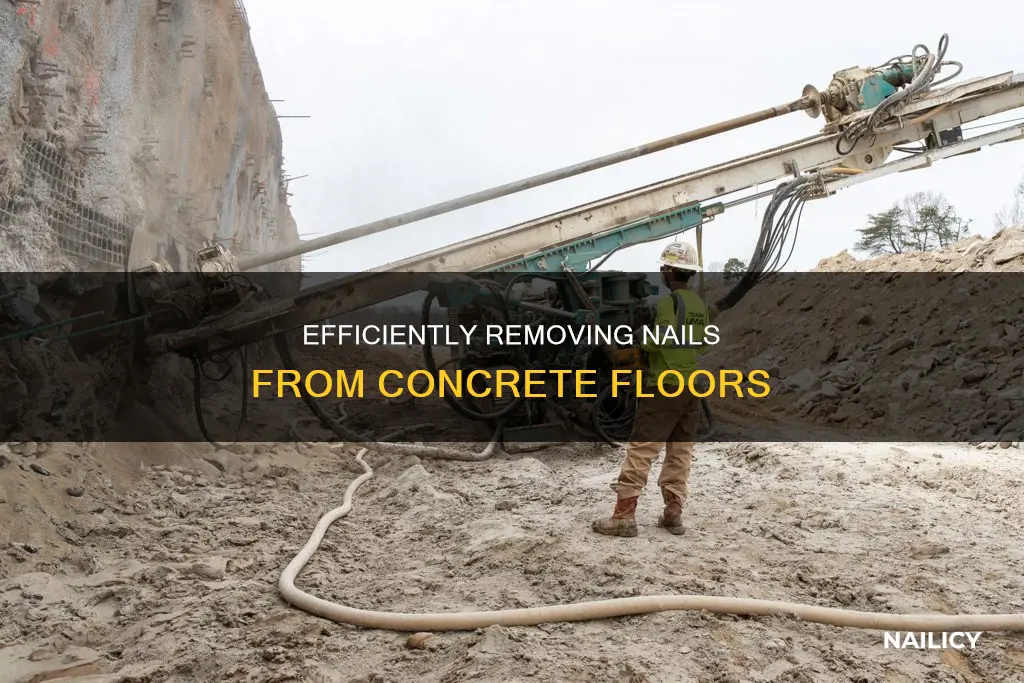 how to remove nails from a concrete floor