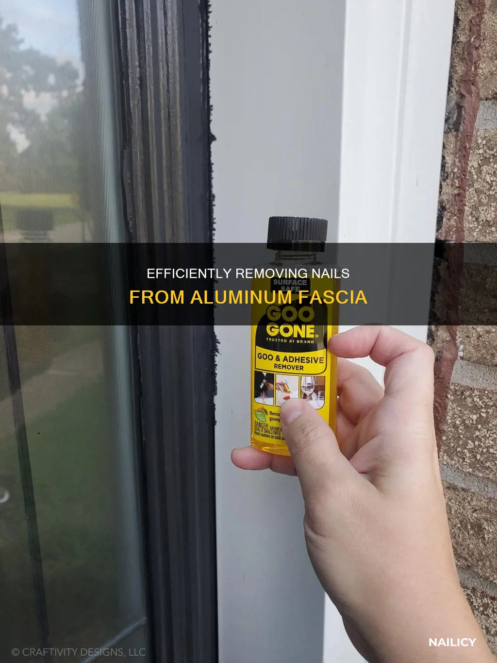 how to remove nails from aluminum fascia