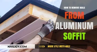Efficiently Removing Nails from Aluminum Soffit