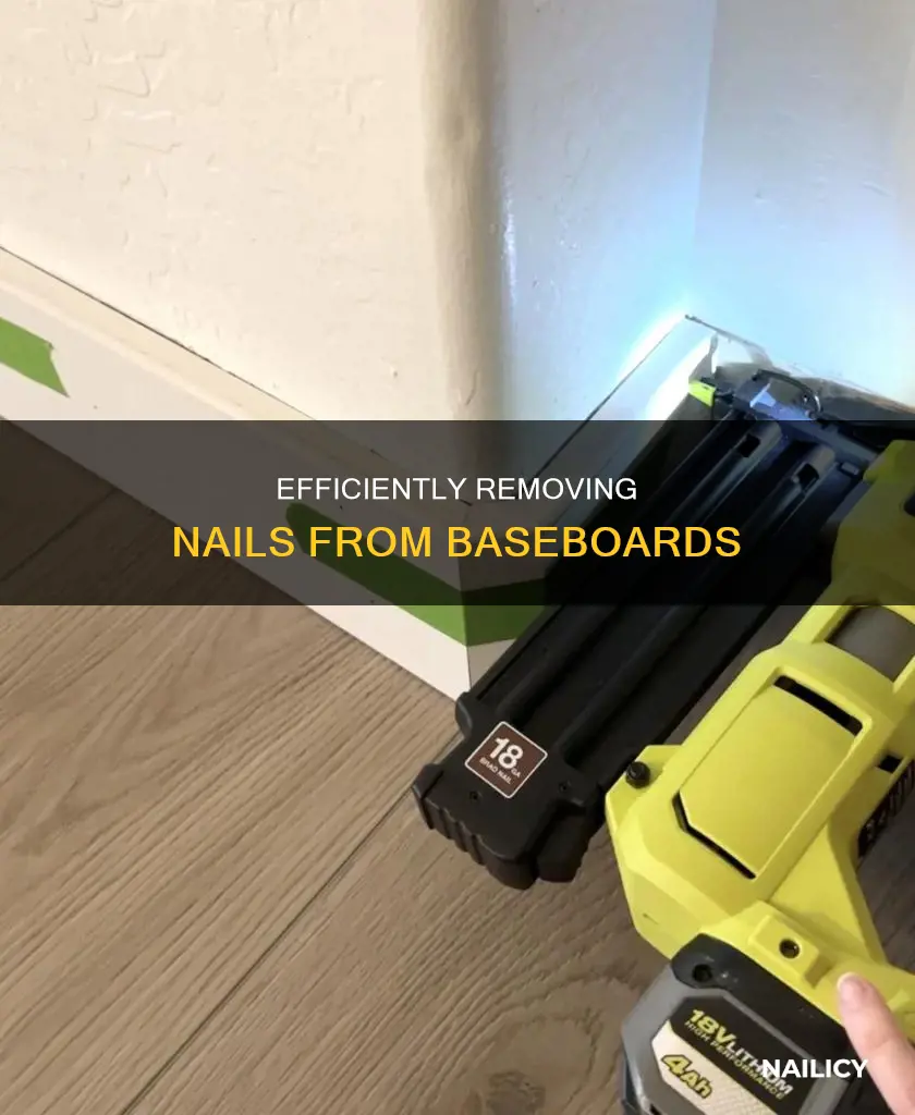 how to remove nails from baseboard
