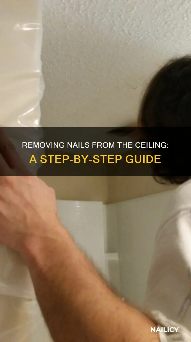 how to remove nails from ciling
