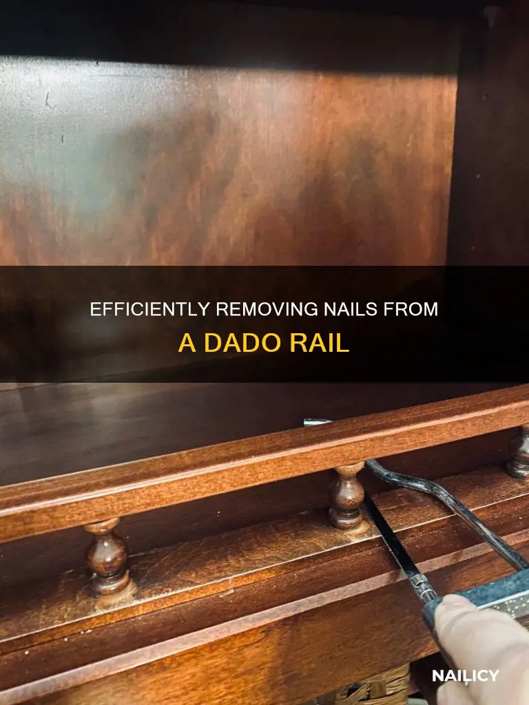 how to remove nails from dado rail