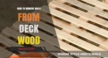 Efficiently Removing Nails from Deck Wood