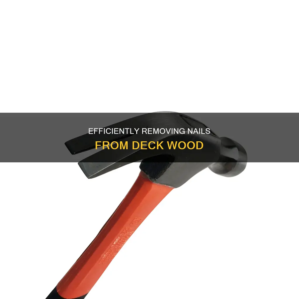 how to remove nails from deck wood